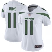 Wholesale Cheap Nike Jets #11 Denzel Mim White Women's Stitched NFL Vapor Untouchable Limited Jersey