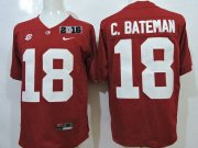 Wholesale Cheap Men's Alabama Crimson Tide #18 Cooper Bateman Red 2016 BCS College Football Nike Limited Jersey