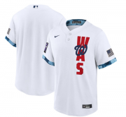 Wholesale Cheap Men's Washington Nationals Blank 2021 White All-Star Cool Base Stitched MLB Jersey