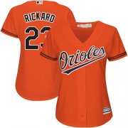 Wholesale Cheap Orioles #23 Joey Rickard Orange Alternate Women's Stitched MLB Jersey