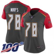 Wholesale Cheap Nike Buccaneers #78 Tristan Wirfs Gray Women's Stitched NFL Limited Inverted Legend 100th Season Jersey