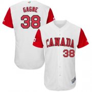 Wholesale Cheap Team Canada #38 Eric Gagne White 2017 World MLB Classic Authentic Stitched MLB Jersey
