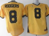Wholesale Cheap California Golden Bears #8 Rodgers Yellow Jersey