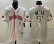 Wholesale Cheap Mens Mexico Baseball #7 Julio Urias Number 2023 White World Baseball Classic Stitched Jersey
