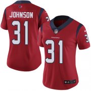 Wholesale Cheap Nike Texans #31 David Johnson Red Alternate Women's Stitched NFL Vapor Untouchable Limited Jersey