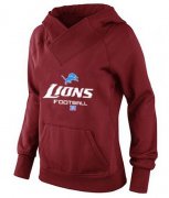 Wholesale Cheap Women's Detroit Lions Big & Tall Critical Victory Pullover Hoodie Red
