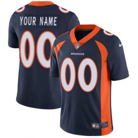 Wholesale Cheap Nike Denver Broncos Customized Navy Blue Alternate Stitched Vapor Untouchable Limited Men\'s NFL Jersey