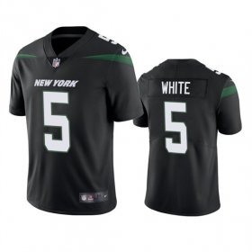 Wholesale Cheap Men\'s New York Jets #5 Mike White Black Vapor Untouchable Limited Stitched Jersey