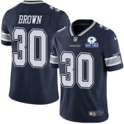 Wholesale Cheap Nike Cowboys #30 Anthony Brown Navy Blue Team Color Men's Stitched With Established In 1960 Patch NFL Vapor Untouchable Limited Jersey