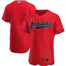 Wholesale Cheap Cleveland Indians Men\'s Nike Red Alternate 2020 Authentic Official Team MLB Jersey