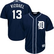 Wholesale Cheap Tigers #13 Omar Vizquel Navy Blue Cool Base Stitched Youth MLB Jersey