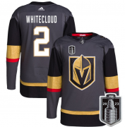 Wholesale Cheap Men's Vegas Golden Knights #2 Zach Whitecloud Gray 2023 Stanley Cup Final Stitched Jersey