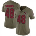 Wholesale Cheap Nike Cardinals #48 Isaiah Simmons Olive Women's Stitched NFL Limited 2017 Salute To Service Jersey