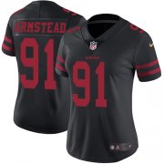 Wholesale Cheap Nike 49ers #91 Arik Armstead Black Alternate Women's Stitched NFL Vapor Untouchable Limited Jersey
