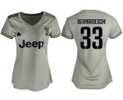 Wholesale Cheap Women's Juventus #33 Bernardeschi Away Soccer Club Jersey
