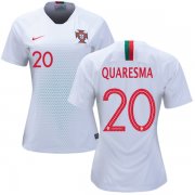 Wholesale Cheap Women's Portugal #20 Quaresma Away Soccer Country Jersey