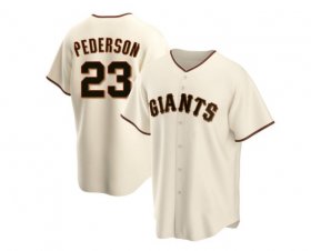 Wholesale Cheap Men\'s San Francisco Giants #23 Joc Pederson Cream Home Nike Jersey