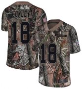 Wholesale Cheap Nike Jaguars #18 Chris Conley Camo Men's Stitched NFL Limited Rush Realtree Jersey