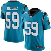 Wholesale Cheap Nike Panthers #59 Luke Kuechly Blue Men's Stitched NFL Limited Rush Jersey