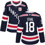 Wholesale Cheap Adidas Rangers #18 Marc Staal Navy Blue Authentic 2018 Winter Classic Women's Stitched NHL Jersey