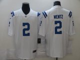Wholesale Cheap Men's Indianapolis Colts #2 Carson Wentz White 2021 Vapor Untouchable Stitched NFL Nike Limited Jersey