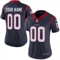 Wholesale Cheap Nike Houston Texans Customized Navy Blue Team Color Stitched Vapor Untouchable Limited Women's NFL Jersey