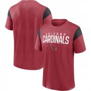 Wholesale Men's Arizona Cardinals Red Black Home Stretch Team T-Shirt
