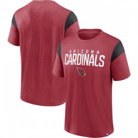 Wholesale Men\'s Arizona Cardinals Red Black Home Stretch Team T-Shirt