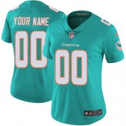 Wholesale Cheap Nike Miami Dolphins Customized Aqua Green Team Color Stitched Vapor Untouchable Limited Women's NFL Jersey
