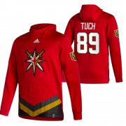 Wholesale Cheap Vegas Golden Knights #89 Alex Tuch Adidas Reverse Retro Pullover Hoodie Red