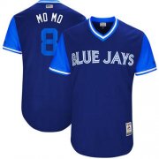 Wholesale Cheap Blue Jays #8 Kendrys Morales Navy "MO MO" Players Weekend Authentic Stitched MLB Jersey