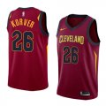 Wholesale Cheap Men's Nike Cavaliers #26 Kyle Korver Red Stitched NBA Swingman Jersey
