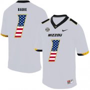 Wholesale Cheap Missouri Tigers 1 Tyler Badie White USA Flag Nike College Football Jersey