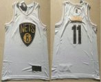 Wholesale Cheap Men's Brooklyn Nets #11 Kyrie Irving White Golden Nike Swingman Stitched NBA Jersey