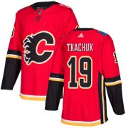 Wholesale Cheap Adidas Flames #19 Matthew Tkachuk Red Home Authentic Stitched Youth NHL Jersey