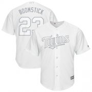 Wholesale Cheap Twins #23 Nelson Cruz White "Boomstick" Players Weekend Cool Base Stitched MLB Jersey