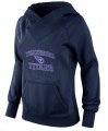 Wholesale Cheap Women's Tennessee Titans Heart & Soul Pullover Hoodie Navy Blue