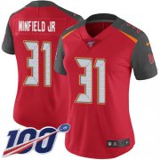 Wholesale Cheap Nike Buccaneers #31 Antoine Winfield Jr. Red Team Color Women's Stitched NFL 100th Season Vapor Untouchable Limited Jersey