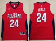 Wholesale Cheap Men's New Orleans Pelicans #24 Buddy Hield Red Stitched NBA Adidas Revolution 30 Swingman Jersey