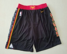 Wholesale Cheap Men\'s Atlanta Hawks Black 2019 Nike Swingman Stitched NBA Shorts