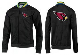 Wholesale Cheap NFL Arizona Cardinals Team Logo Jacket Black_3