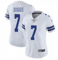 Wholesale Cheap Women's Dallas Cowboys #7 Trevon Diggs White Vapor Untouchable Limited Stitched Jersey(Run Small)