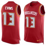 Wholesale Cheap Nike Buccaneers #13 Mike Evans Red Team Color Men's Stitched NFL Limited Tank Top Jersey