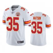 Wholesale Cheap Men's Kansas City Chiefs #35 Jaylen Watson White Vapor Untouchable Limited Stitched Football Jersey