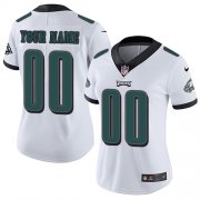 Wholesale Cheap Nike Philadelphia Eagles Customized White Stitched Vapor Untouchable Limited Women's NFL Jersey
