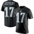 Wholesale Cheap Nike Philadelphia Eagles #17 Alshon Jeffery Color Rush 2.0 Name & Number T-Shirt Black