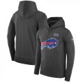 Wholesale Cheap NFL Men's Buffalo Bills Nike Anthracite Crucial Catch Performance Pullover Hoodie