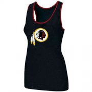 Wholesale Cheap Women's Nike Washington Redskins Big Logo Tri-Blend Racerback Stretch Tank Top Black
