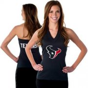 Wholesale Cheap Women's All Sports Couture Houston Texans Blown Coverage Halter Top