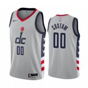Wholesale Cheap Nike Wizards Personalized Gray NBA Swingman 2020-21 City Edition Jersey